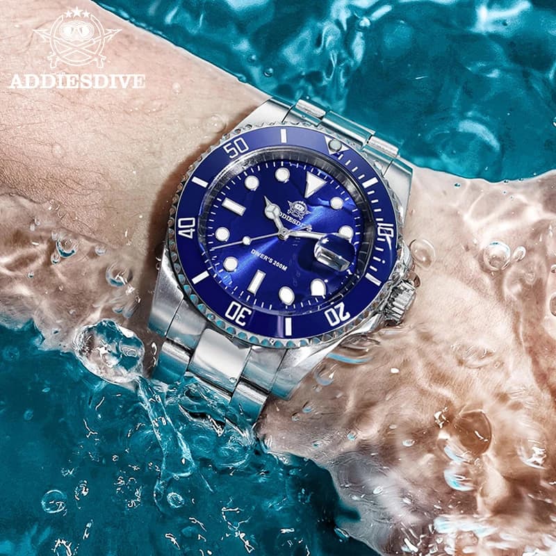ADDIESDIVE montre en acier inoxydable montre à Quartz de loisirs d'affaires européennes et américaines pour hommes montre de sport de plein air étanche — 4/10