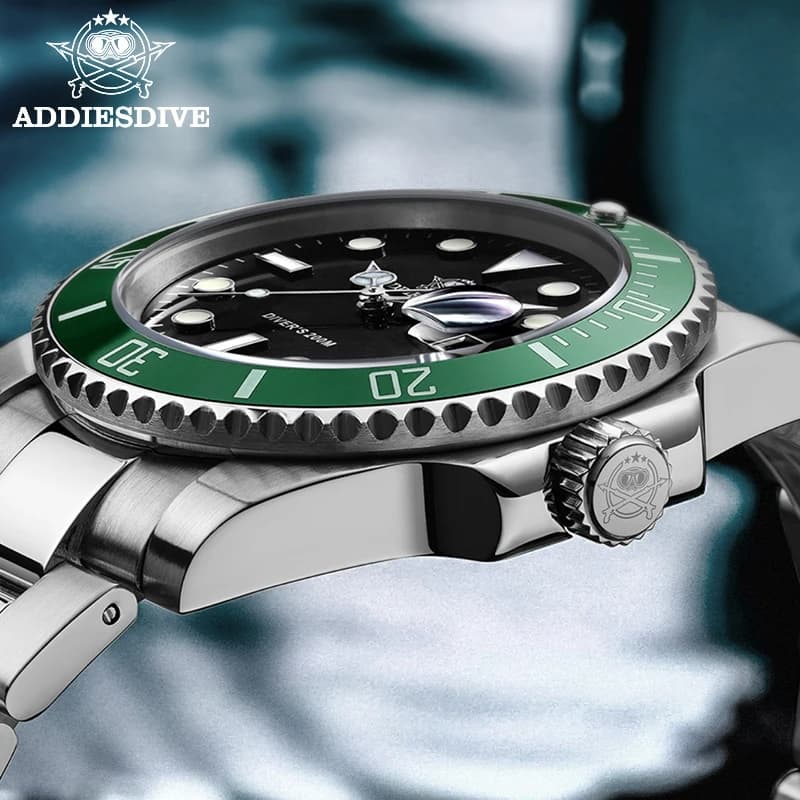 ADDIESDIVE montre en acier inoxydable montre à Quartz de loisirs d'affaires européennes et américaines pour hommes montre de sport de plein air étanche — 3/10