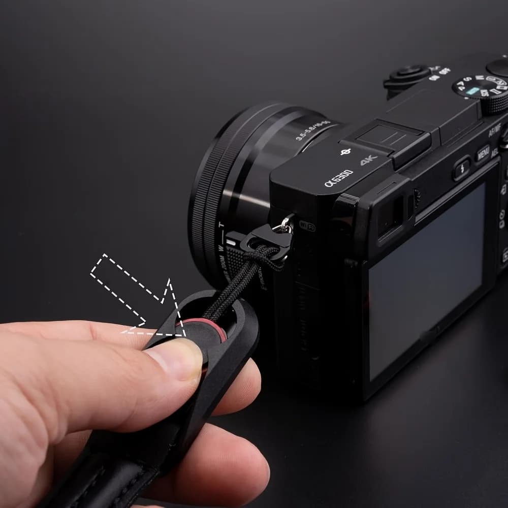 Sangle d'appareil photo à corde ronde à dégagement rapide, sangle d'épaule détachable rapide pour appareil photo DSLR sans miroir, sangle de cou réglable — 6/8