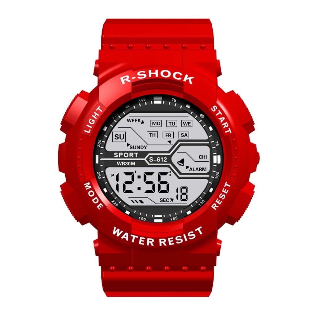 Sport de plein air hommes montre multifonction grand écran LED électronique étanche lumineux militaire numérique montres Reloj Hombre