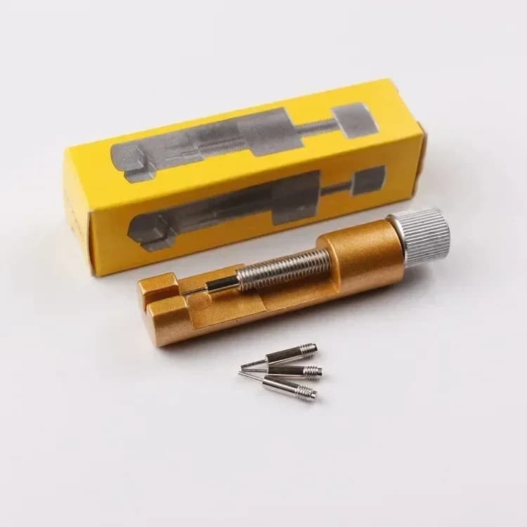 Outil de réglage du Bracelet de montre, outil de réparation de montre avec goupille de montre, outil de goupille de lien de Bracelet, dissolvant facile à retirer, réglage — 10/10