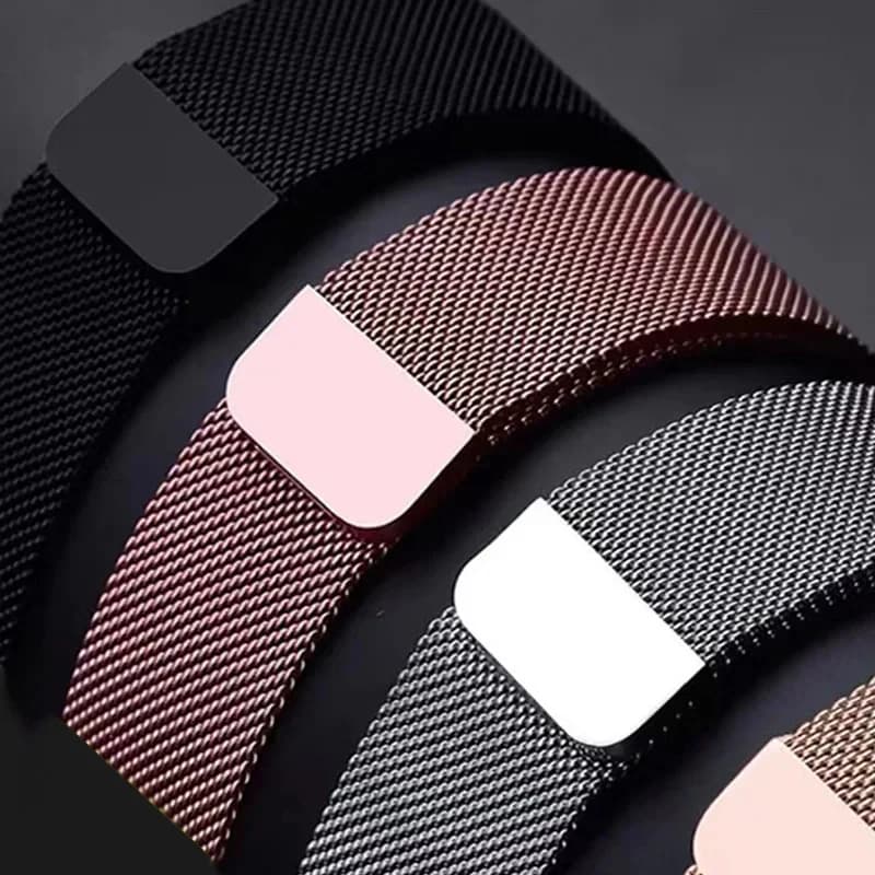 Bracelet Milanese Loop pour Apple Watch, 46 mm, 44 mm, 45 mm, 40 mm, 42 mm, 41 mm, 49 mm, pour les séries iWatch 12, 11, 10, 9, SE, Ultra, 4, 3, 49 mm.