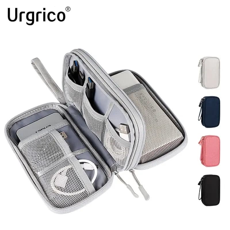 Sac de rangement pour câbles de données, étui de transport Portable étanche, sac de rangement de voyage pour cordon de câble, chargeur USB