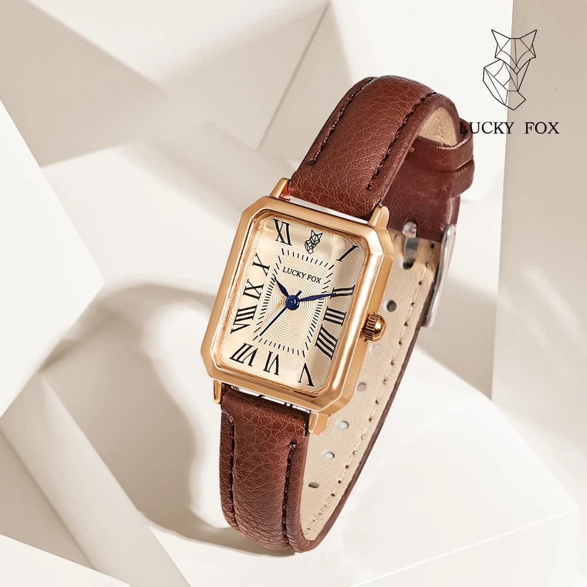 Montres décontractées à cadran numérique rétro pour femmes, bracelet en cuir carré, horloge à la mode, montre-bracelet à quartz, cadeau