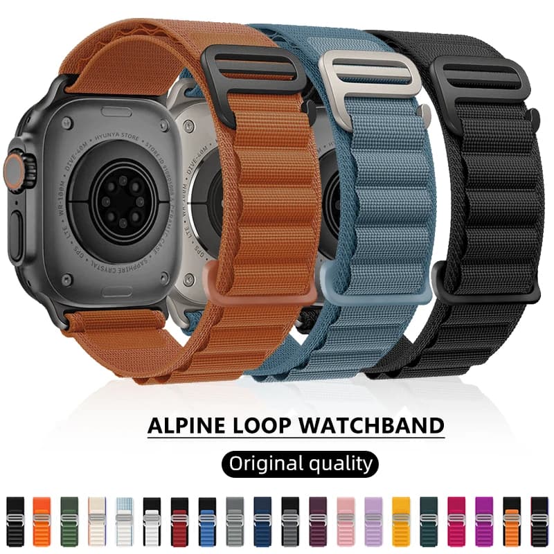 bracelet montre apple watch Bracelet Alpine pour Bracelet de montre Apple Ultra 2 3 Bracelet de montre 45mm 49mm 42mm 46mm 44mm 41mm 40mm Bracelet Iwatch série 11 9 8 7 SE 10