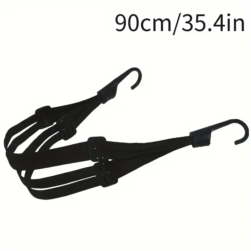 Valise élastique pour moto, 1 pièce, avec crochet de sécurité, casque polyvalent, équipement de Transport en maille, Durable et élégante pour les voyages quotidiens — 7/7