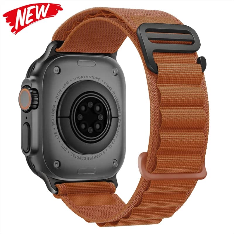 bracelet montre apple watch Bracelet Alpine pour Bracelet de montre Apple Ultra 2 3 Bracelet de montre 45mm 49mm 42mm 46mm 44mm 41mm 40mm Bracelet Iwatch série 11 9 8 7 SE 10 — 10/10