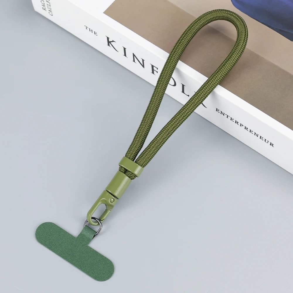 Lanière de téléphone portable universelle réglable, dragonne courte avec conception Anti-chute autobloquante, sangle de téléphone en Polyester Durable — 7/10