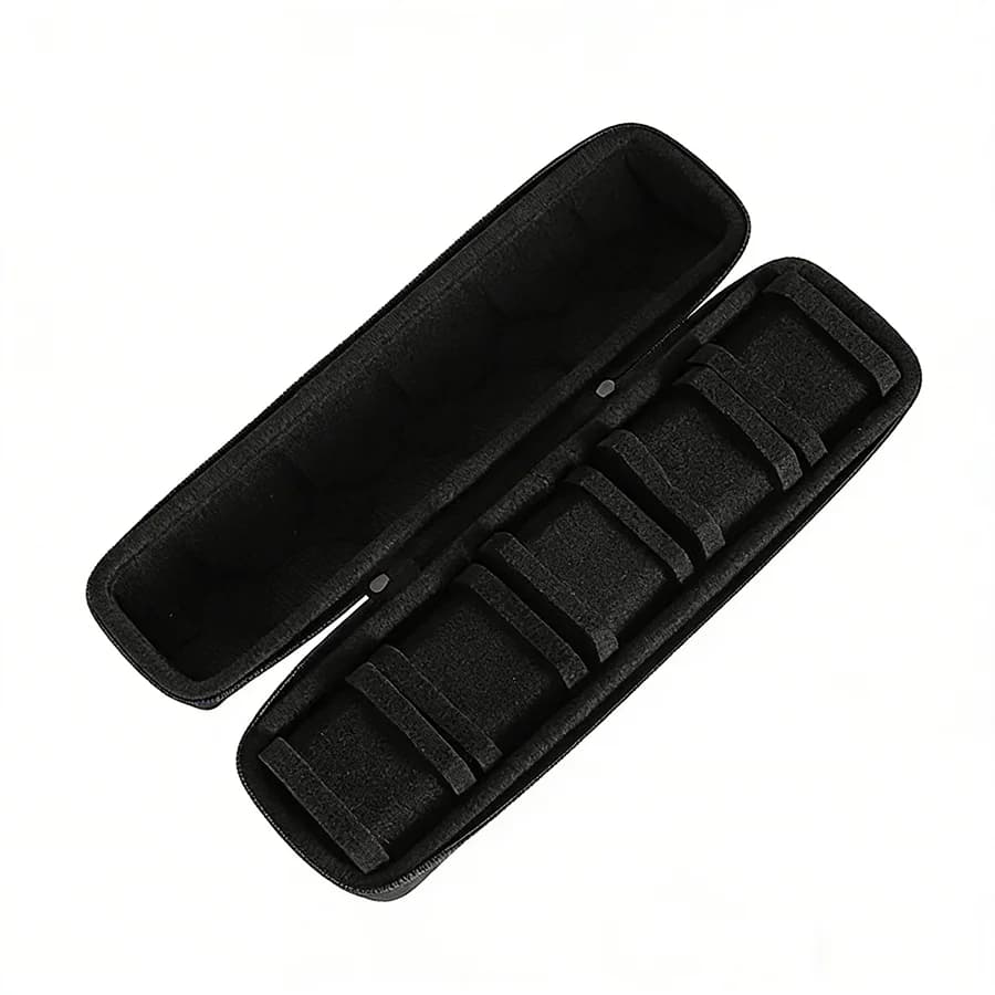 Boîte de rangement pour montres, idéale pour hommes, étui de voyage portable pour montres, présentoir pour montres de poignet avec système anti-déplacement. — 3/7