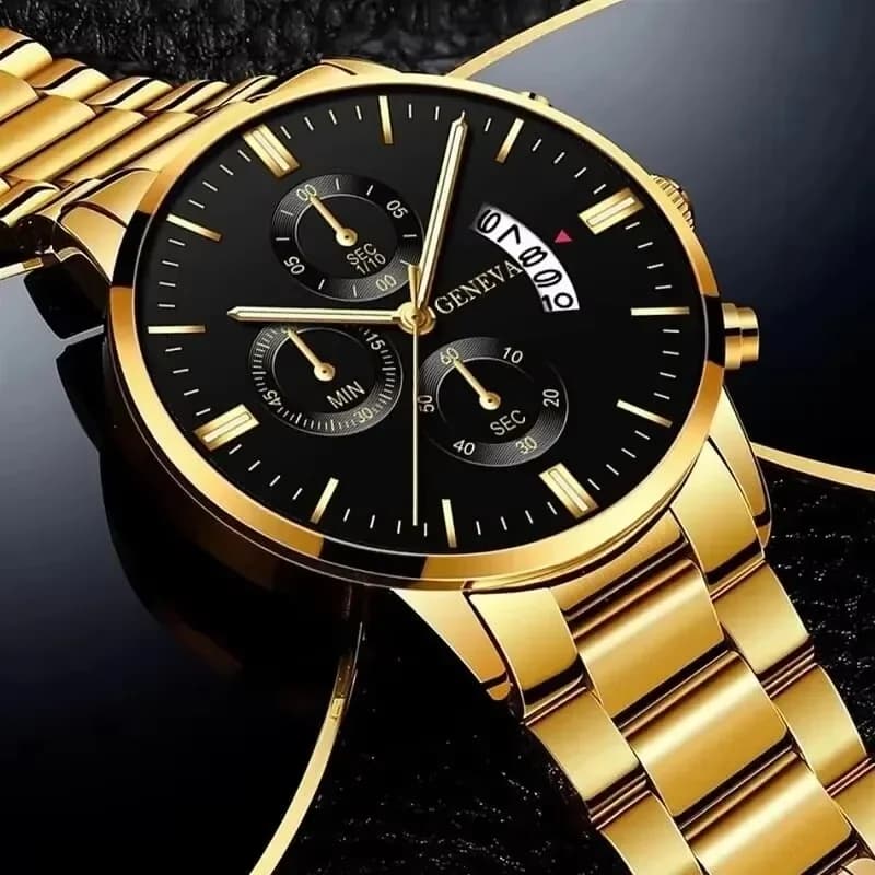 Montre à quartz pour homme en acier inoxydable de luxe, montres de mode pour homme, montres de travail pour homme, horloge Reloj Hombre — 4/6