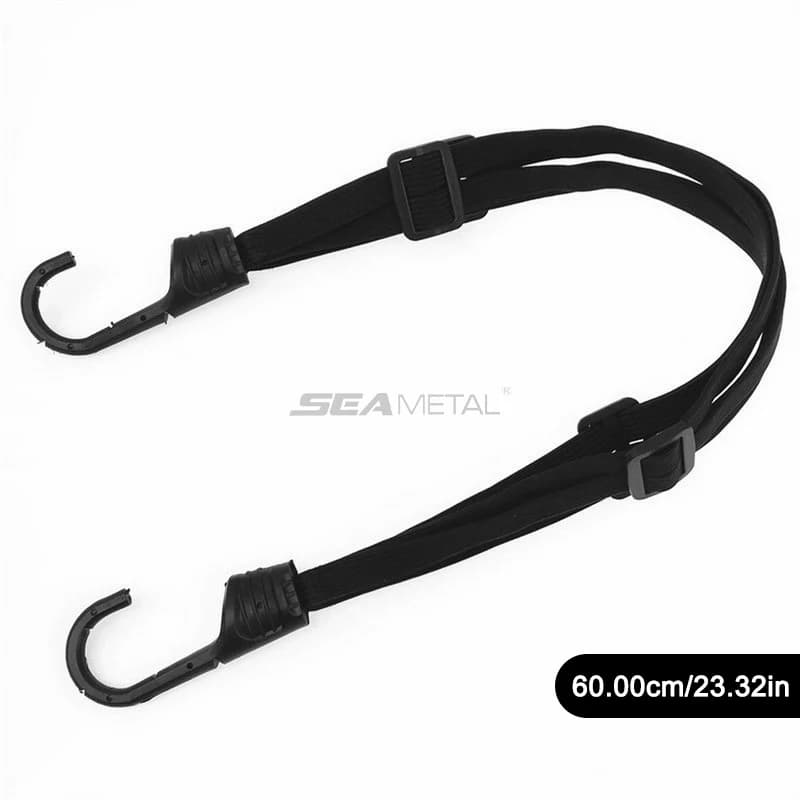 Sangles de fixation élastiques pour casque de moto SEAMETAL, sangles de réglage pour siège arrière de moto, 60cm/90cm — 7/8