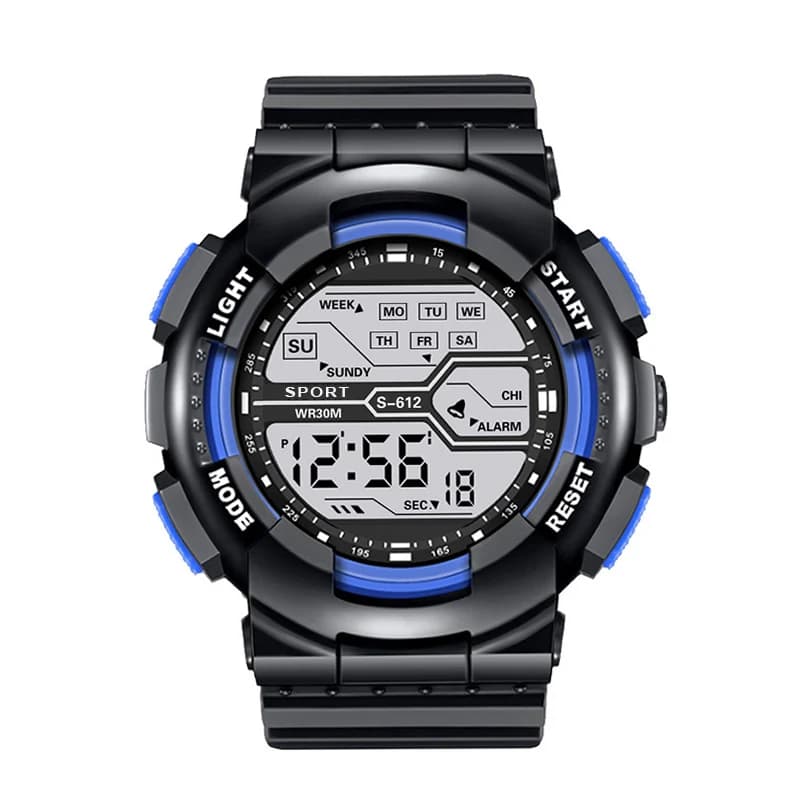 Sport de plein air hommes montre multifonction grand écran LED électronique étanche lumineux militaire numérique montres Reloj Hombre — 8/10