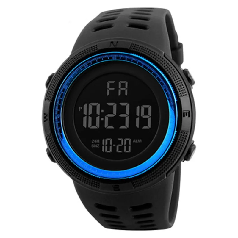 Reloj electrónico para hombre, reloj deportivo militar, reloj digital LED multifuncional con pantalla luminosa, para hombres, niños, estudiantes y adolescentes. — 3/9