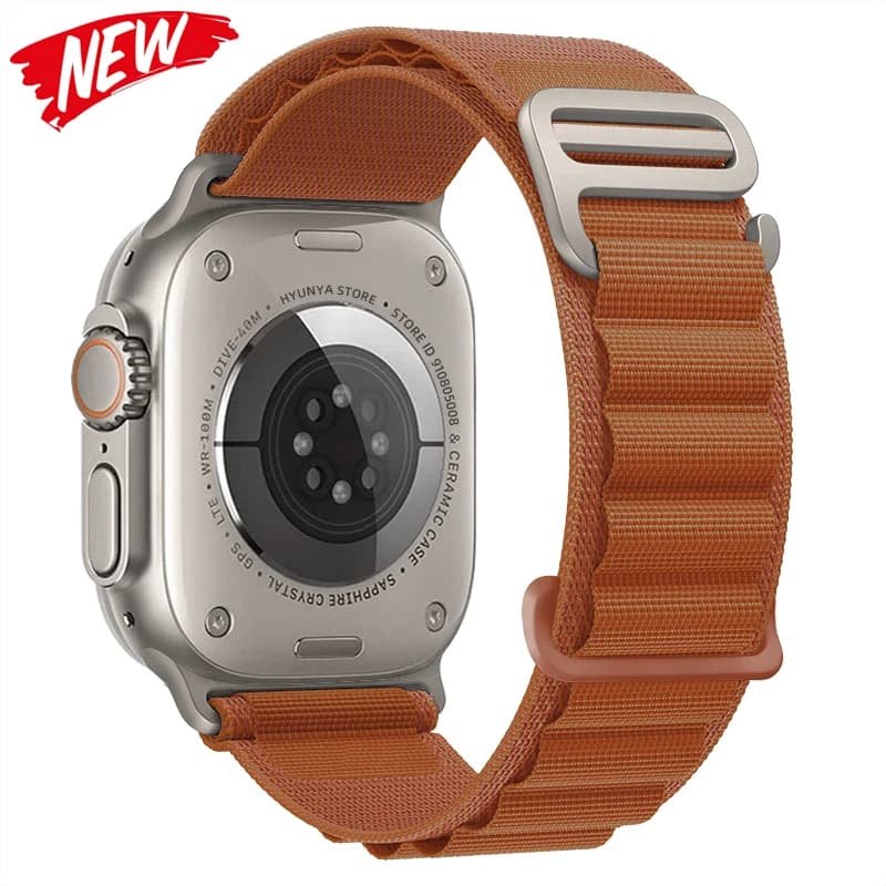 bracelet montre apple watch Bracelet Alpine pour Bracelet de montre Apple Ultra 2 3 Bracelet de montre 45mm 49mm 42mm 46mm 44mm 41mm 40mm Bracelet Iwatch série 11 9 8 7 SE 10 — 7/10