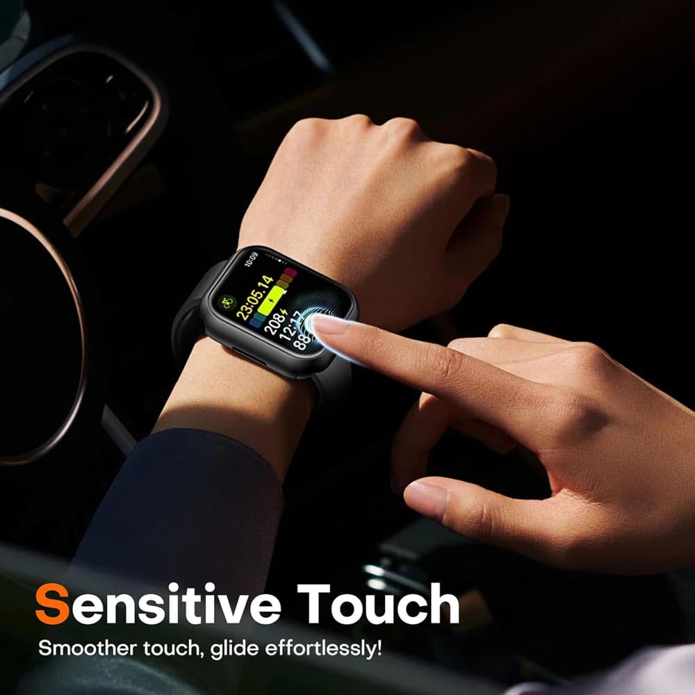 Verre + Coque pour Apple Watch 10 9 8 7 6 SE 5, accessoire iWatch, protection d'écran, iWatch Series 46mm 44mm 40mm 41 45mm 38 42mm — 6/10