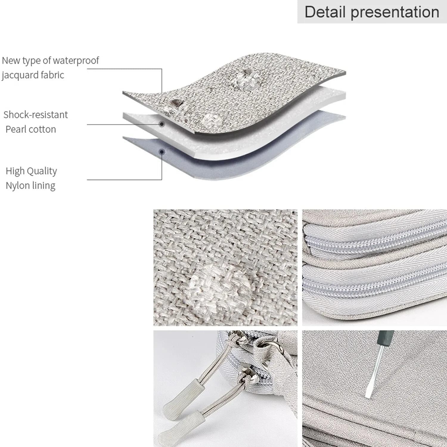 Sac de rangement pour câbles de données, étui de transport Portable étanche, sac de rangement de voyage pour cordon de câble, chargeur USB — 6/10