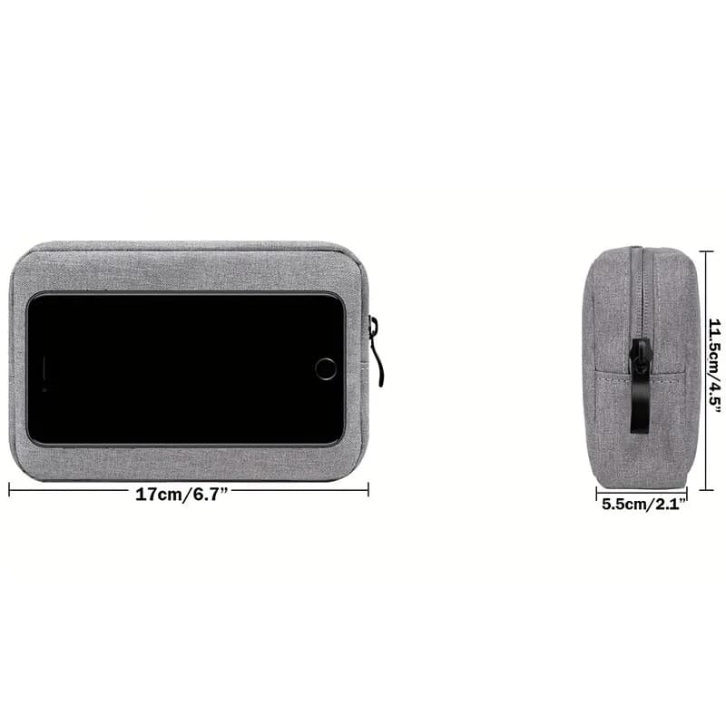 Sac de rangement pour câbles électroniques, sac de voyage pour petits appareils électroniques, carte SD, banque d'alimentation — 2/10