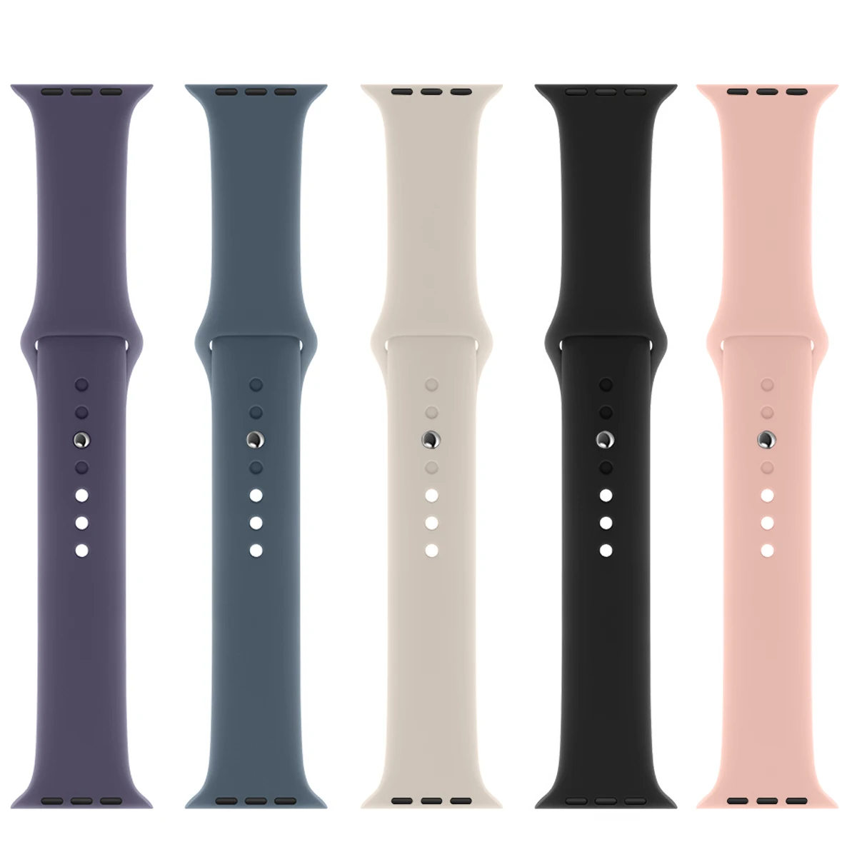 Bracelet en silicone pour Apple Watch, 45 mm, 46 mm, 44 mm, 41 mm, 40 mm, 42 mm, bracelet de sport, iWatch Series 12, 11, 10, SE, 9, 8, Ultra, 4, 3.