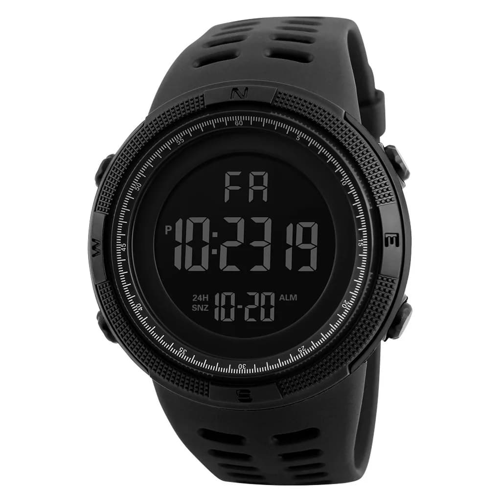 Reloj electrónico para hombre, reloj deportivo militar, reloj digital LED multifuncional con pantalla luminosa, para hombres, niños, estudiantes y adolescentes. — 7/9