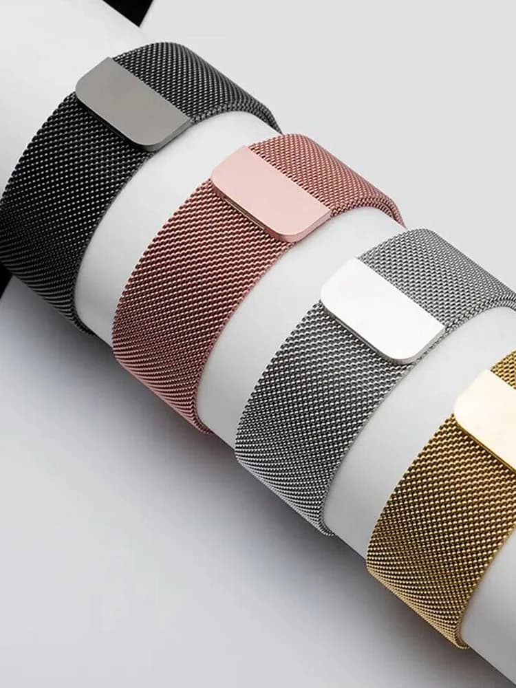 Bracelet Milanese Loop pour Apple Watch, 46 mm, 44 mm, 45 mm, 40 mm, 42 mm, 41 mm, 49 mm, pour les séries iWatch 12, 11, 10, 9, SE, Ultra, 4, 3, 49 mm.