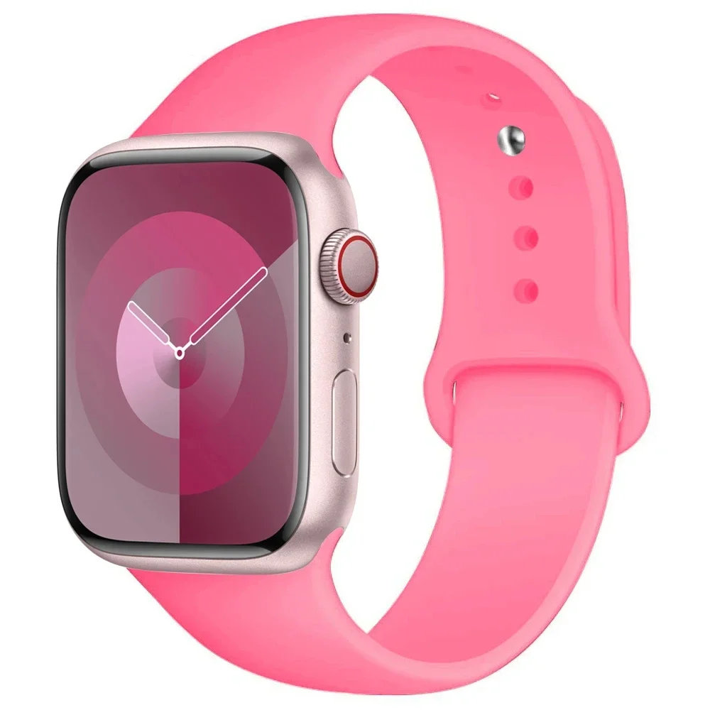 Bracelet sport en silicone pour Apple Watch, 44mm, 45mm, 40mm, 41mm, 42-38mm, 45mm, iWatch Series 8, 7, 6, 5, 4, 3, SE 9, Ultra 2, 49mm — 7/10