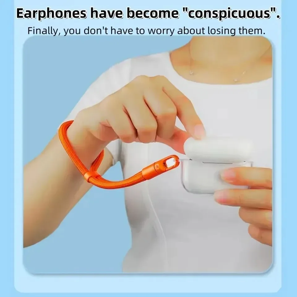 Lanière de téléphone portable universelle réglable, dragonne courte avec conception Anti-chute autobloquante, sangle de téléphone en Polyester Durable — 5/10
