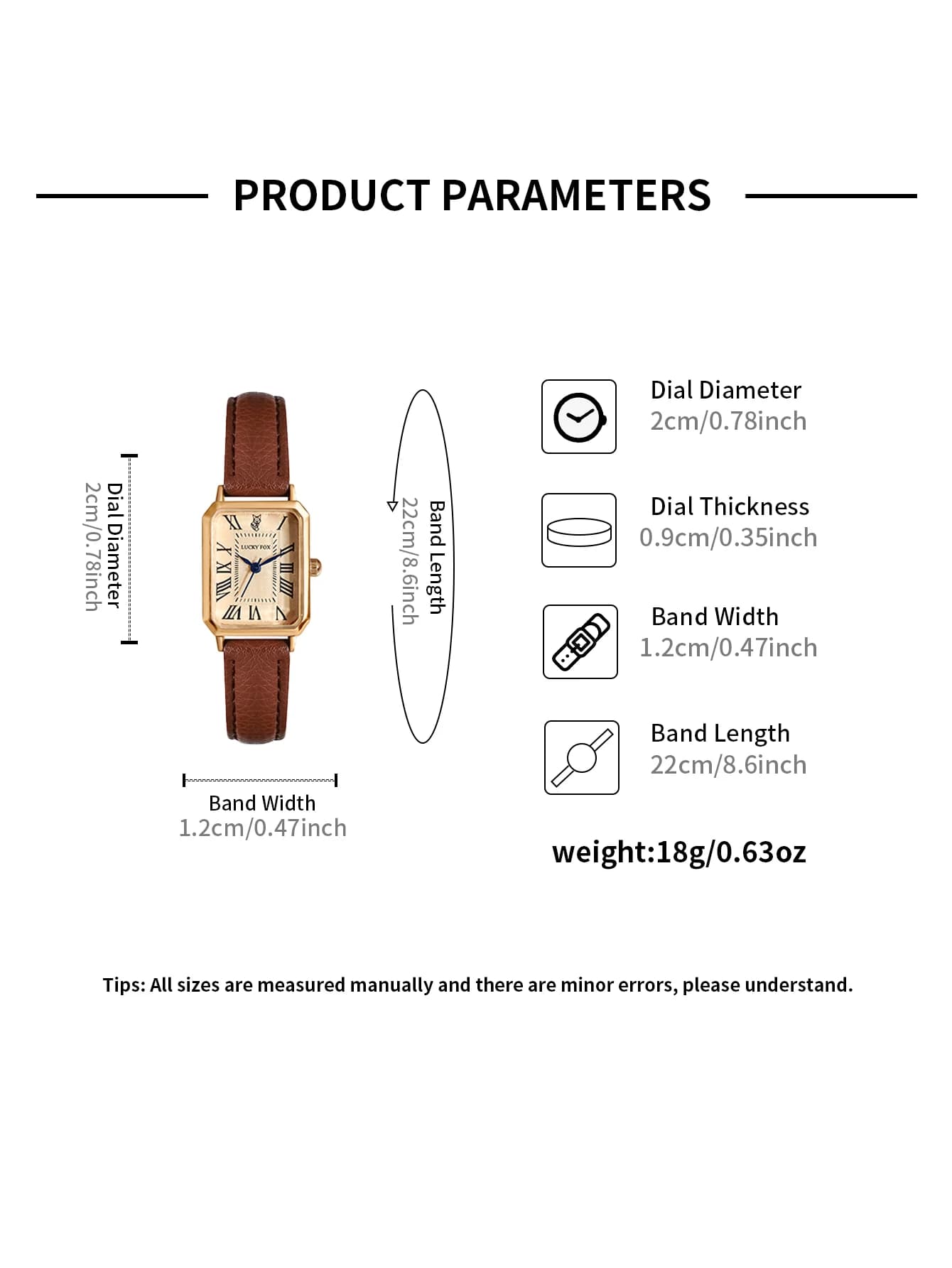 Montres décontractées à cadran numérique rétro pour femmes, bracelet en cuir carré, horloge à la mode, montre-bracelet à quartz, cadeau — 6/10