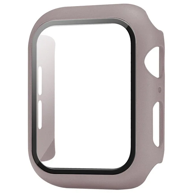 Verre + Coque pour Apple Watch 10 9 8 7 6 SE 5, accessoire iWatch, protection d'écran, iWatch Series 46mm 44mm 40mm 41 45mm 38 42mm — 9/10