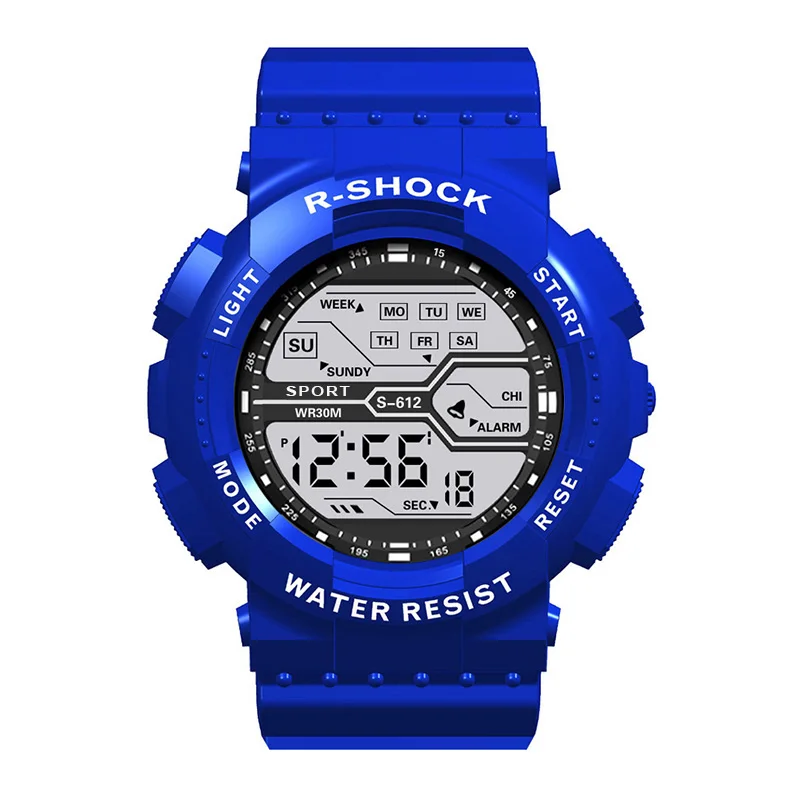 Sport de plein air hommes montre multifonction grand écran LED électronique étanche lumineux militaire numérique montres Reloj Hombre — 10/10