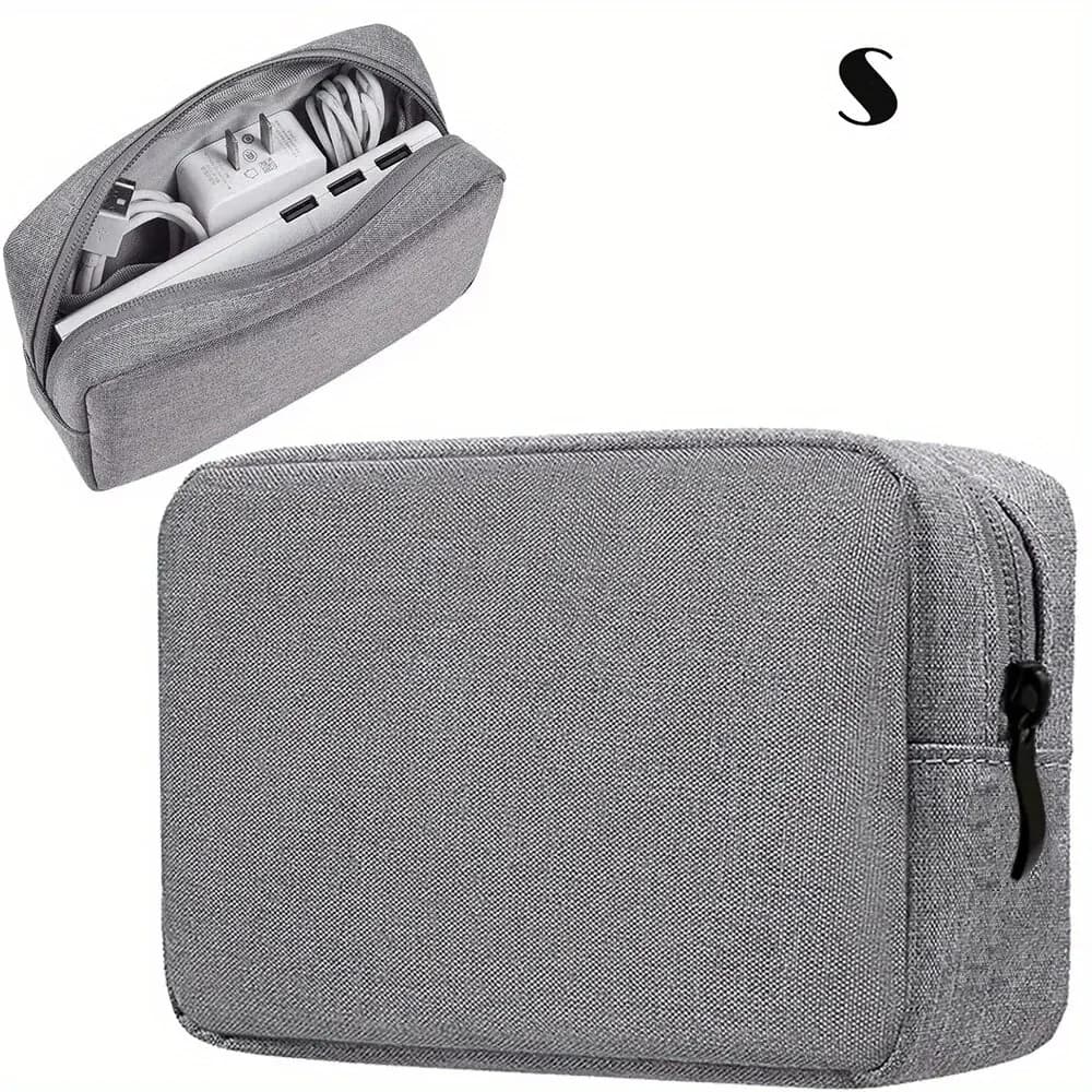 Sac de rangement pour câbles électroniques, sac de voyage pour petits appareils électroniques, carte SD, banque d'alimentation — 9/10