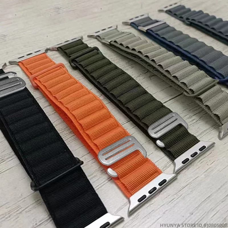 bracelet montre apple watch Bracelet Alpine pour Bracelet de montre Apple Ultra 2 3 Bracelet de montre 45mm 49mm 42mm 46mm 44mm 41mm 40mm Bracelet Iwatch série 11 9 8 7 SE 10 — 6/10