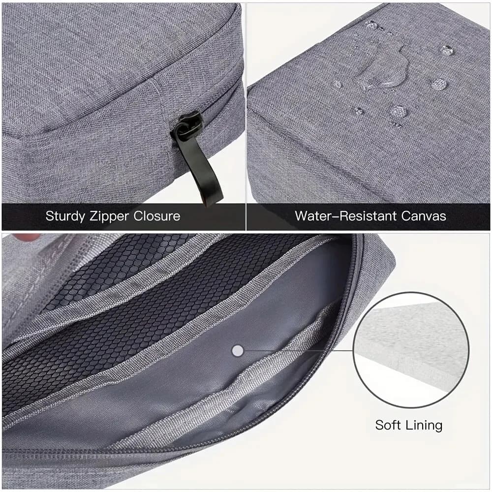 Sac de rangement pour câbles électroniques, sac de voyage pour petits appareils électroniques, carte SD, banque d'alimentation — 4/10