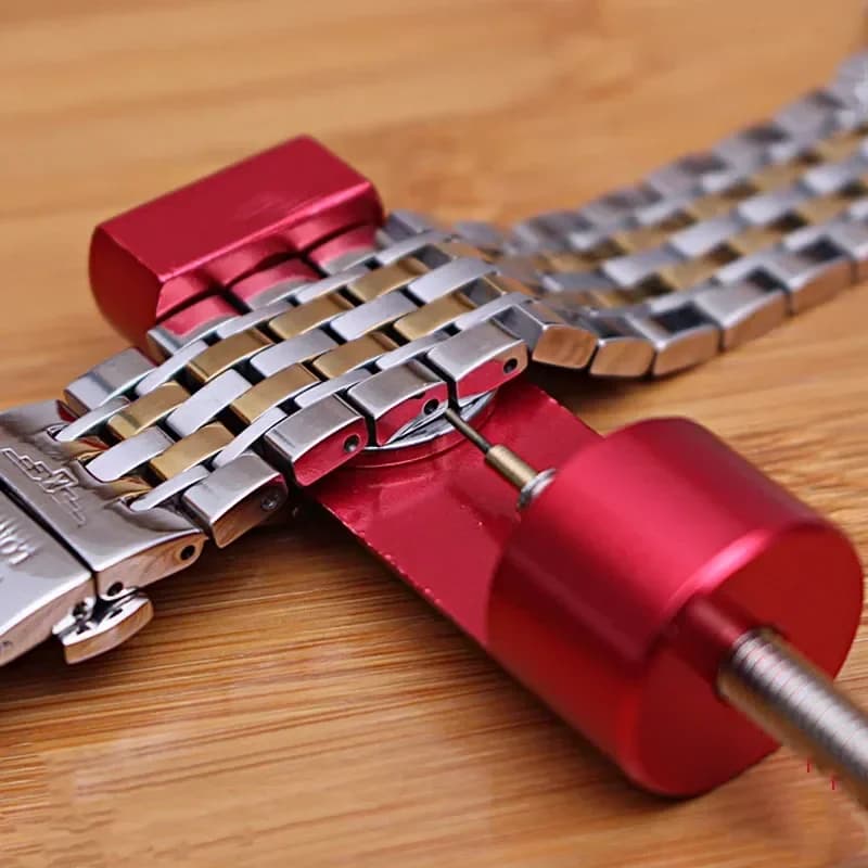 Outil de réglage du Bracelet de montre, outil de réparation de montre avec goupille de montre, outil de goupille de lien de Bracelet, dissolvant facile à retirer, réglage